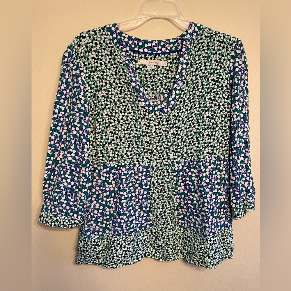 Boden Mollie Bloomsbury Mixed Polka Dot Blouse size Size 10